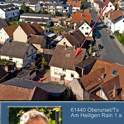 BAD HOMBURG - Ober-Erlenbach: Eheml. Bauernhaus mit Scheune und Stall!